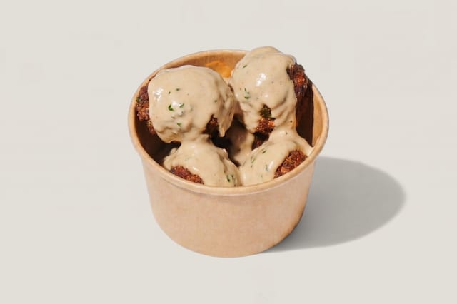 Turkey Meatballs with Truffle Aioli.