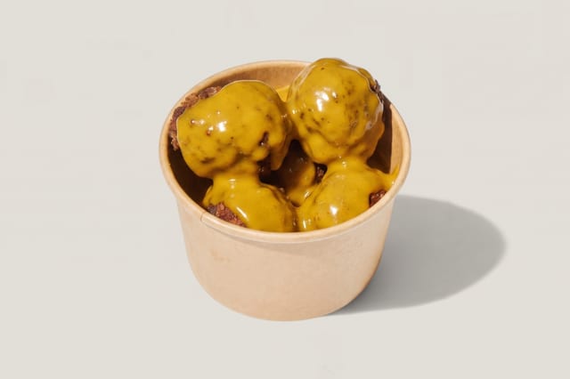 Turkey Meatballs with Honey Mustard.